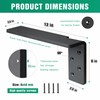 Free Hanging Side Wall Floating Shelf Bracket 2 Pack 12