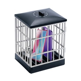 Hzemci Mobile Phone Jail - Smart Phone with Timing, Cell Phone Jail, Phone Lock Box, Phone Jail, Timed Lock Box, Used in Classrooms, Homes, Meeting Rooms, Offices (15CMX13CMX23CM)