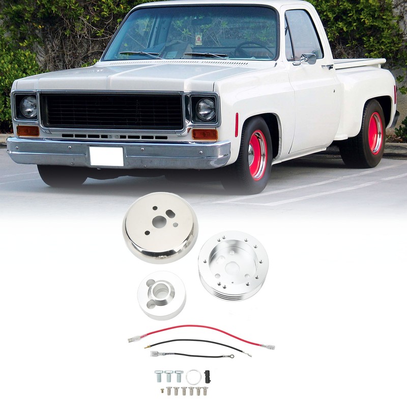 Steering Wheel Hub Adapter Polished 5 and 6 Hole Strong