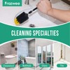 Prozwee 2PACK Tile Corner Drill Brush,Upgraded Powerful Scrubber Brush Made