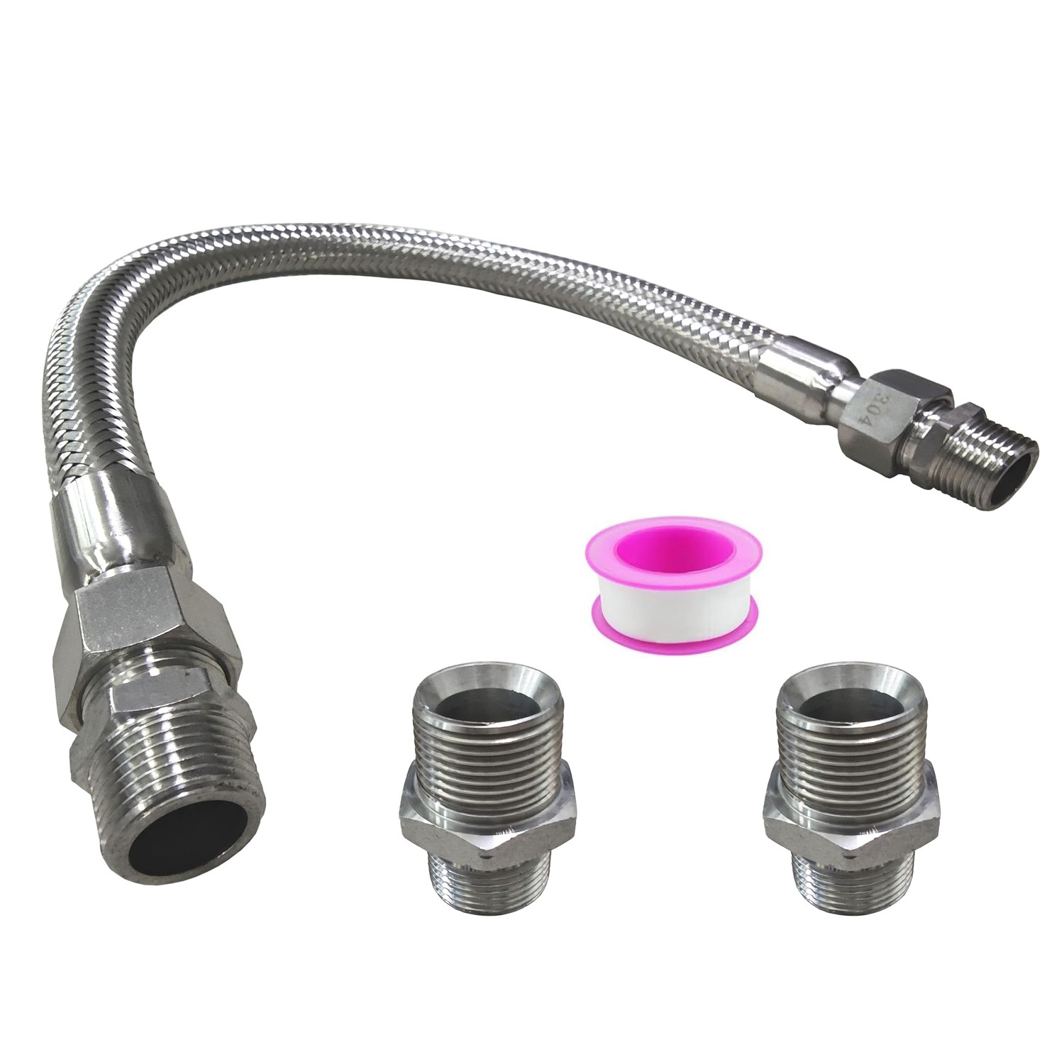 Industrial Grade Compressor Jumper Hose, Flexible Whole body Stainless