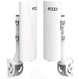 Point to Point Wireless Bridge Outdoor with Mount Bracket for Starlink Gen 3 Router Internet Extension, 5.8GHz 1000Mbps Starlink WiFi Extender, 3KM Ethernet Bridge 2 RJ45 LAN Port 2-Pack