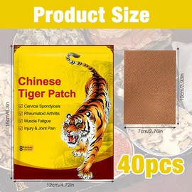 CLIUNT Schmerzlinderung Patch, 40Pcs/5Pack Chinesische Ferninfrarot Pflaster, Schmerzlinderung Körper Patch, Schmerzlinderung Wärmepflaster