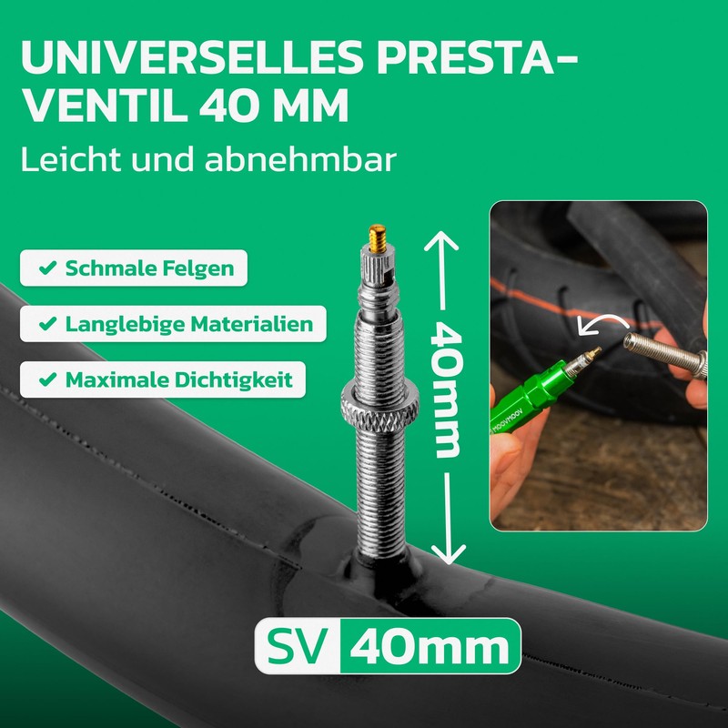 MOOVMOOV Bicycle Inner Tube 29 Inch (Presta Valve) – Suitable