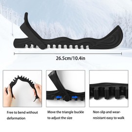 Lnrkai Blade Protectors, Ice Skate Protectors, Adjustable Ice Skate Accessories for Figure Skating, Ice Hockey Shoes for Women and Children (1, Black, M)