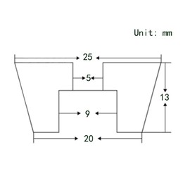 Befenybay 10PCS Anti-Vibration Rubber Landing Mat Feet, 10PCS T-Nuts, 10PCS M5 Screws with 1pcs Wrench for 2020-series Aluminum Extrusion Profile
