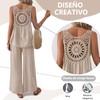 Conjuntos Casuales para Mujer, Pantalon Pierna Ancha Mujer, Chaleco de