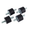 4 PCS M10 Rubber Bobbin Mount Noise Reducing Safety Anti-Vibration