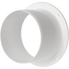 4" Inch / 100 mm Duct Connector Flange, Plastic Straight