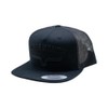 Kimes Ranch Caps Adjustable Snapback Flatlands Trucker Hat, Black/Black, One
