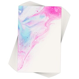 Pack of 50 12 x 18 cm Empty Watercolour Cards, Watercolour Paper Cards, Watercolour Card for Children, Students, Painting, Invitation Card,