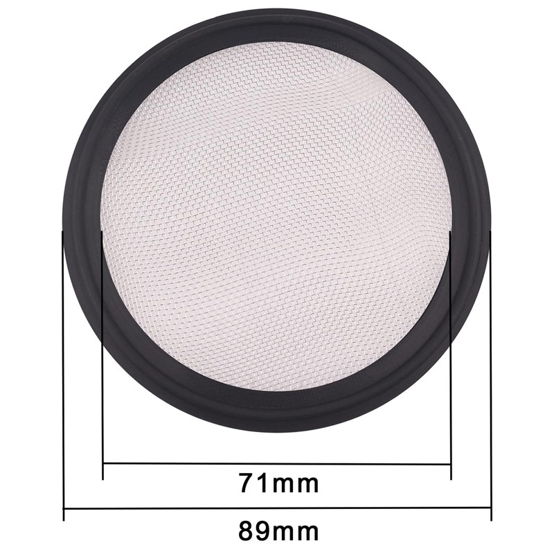 DERNORD 3" Sanitary Gasket FKM w/Stainless Screen - Tri Clamp
