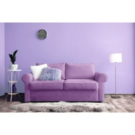 Micpolo 15.7"x118" Purple Wallpaper Peel and Stick Wallpaper for Bedroom Renter Friendly Wall Paper Purple Contact Paper for Cabinet Solid Color Self-Adhesive Removable Wallpaper Matte Vinyl Roll