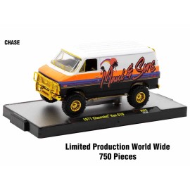 DCD Auto-Thentics Limited Edition 6 Piece Set 1/64 Scale Diecast Model Cars by M2 Machines Release 92 in Display Cases