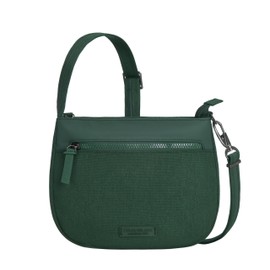 Travelon Anti-Theft Metro Saddle Crossbody, Forest Heather