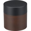 Canoe 74046 Lacquer Black Tea Caddy Diameter 3.4 x 3.5