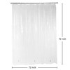 XTF2015 Clear Shower Curtain Liner, Heavyweight Waterproof Transparent Shower Curtain
