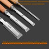 Shengsenfu 4 Pcs Wood Chisel Set, Carbon Steel, Bevel Edge,