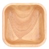 Rubber Wood Salad Bowl Handcrafted Simple Stylish Square Bowl Tableware
