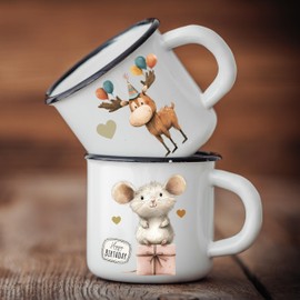 ilka parey Sticker Geburtstagssticker Kindergeburtstag Tiere Fuchs Elch Igel Waldtiere Happy Birthday - Rubons - Rub on DIY für Windlicht Teelicht- Erschaffen Sie ihre eigene Welt A5 Bogen rb18