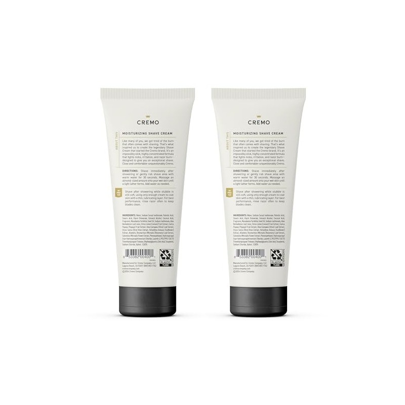 Cremo Original Shave Cream, Astonishingly Superior Smooth Shaving Cream Fights