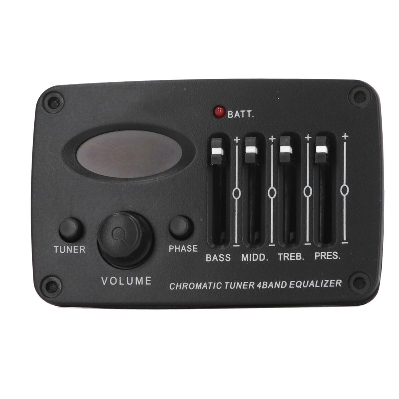 Acoustic Guitar 4 Band Equalizer EQ Preamps Piezo Pickup Chromatic