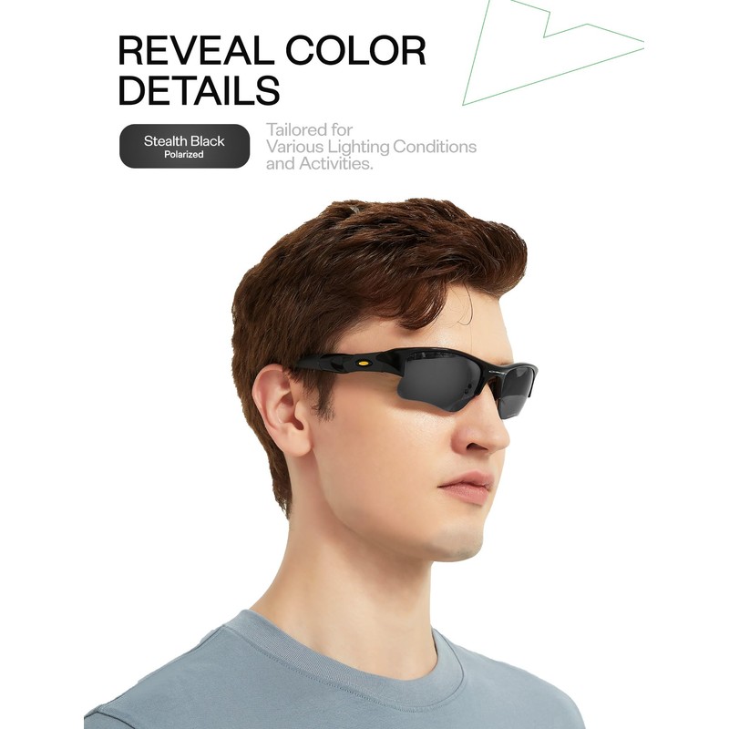 Mryok Polarized Replacement Lenses for Spy Optic Discord Sunglasses, HD