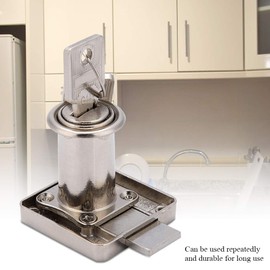 Sicherheits-Möbelschloss, Schrank, Schublade, Schrank, Nockenschloss mit Schlüssel, für Vitrine, Schublade, Haushalt, Büro (138–32)