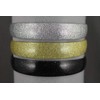 Gold Glitter Faux Leather Sparkly 1" Wide Headband Hair Band