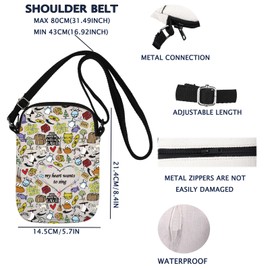 VAMSII The Sound Of Inspired Music Crossbody Bag My Heart Wants To Sing Gift Musical Theatre Fans Gift (to sing CB)