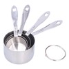 4PCS/Set Stainless Steel Measuring Cup Kitchen Measuring Spoon with Scale