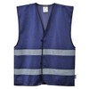 Portwest F474NARL/XL Iona Vest, Regular, Large/X-Large, Navy