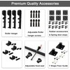TSMST 52" Bi-Folding Sliding Barn Door Hardware Track Kit for