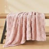 Wajade Fleece Throw Blanket, Fluffy Faux Fur Blanket for Bed