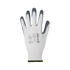 3Kamido Nitrak Work Gloves - Non-Slip - Seamless, Best Quality Nitrile Coated - Resistance to Oils, Greens and Hydrocarbons Cat II EN 388 4131X (6.12 Pairs)