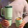 Sip N’ Snack Dual Compartment Stainless Steel Water Bottle –