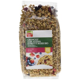 La finestra sul cielo, Crunchy con avena e frutti rossi bio, 375g