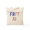 CafePress Free AF Tote Bag Reusable Natural Beige Canvas Shopping