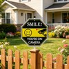 Smile Your On Camer Sign, Video Surveillance Signs Outdoor, Aluminum