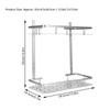 Space Aluminum Bathroom Shelf RustProof Shower Rack Kitchen Storage Basket