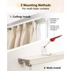 Ezcasch Ceiling Curtain Track Set - Dual Track Ceiling Mount