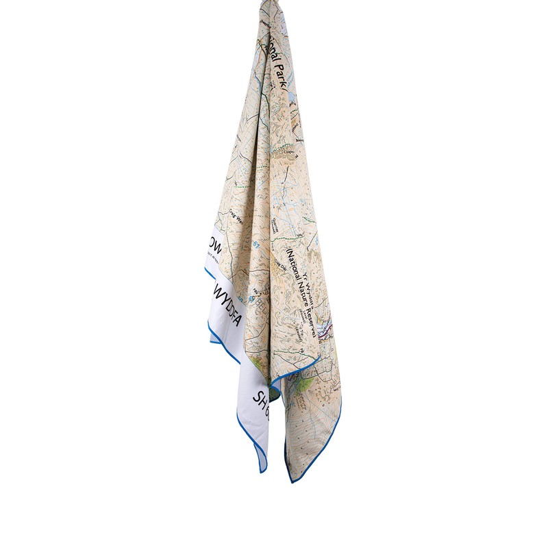 LIFEVENTURE Giant Towel (Snowdown Map Print), Multi, One Size