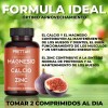 Suplemento Magnesio Calcio Y Zinc Prettan 60 Capsulas 500mg Sin