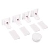4Pcs White Magnetic Baby Child Kid Pet Proofing Cupboard Cabinet