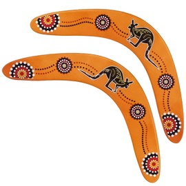 deegbbyi Pack of 2 Boomerang, Boomerang with Classic Shape, Boomerang V Shaped Outdoor, Premium Wooden Boomerang, Throwing Game for Children, for Adults, Children, Outdoor Sports Toys Games