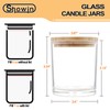 SHOWIN 8 OZ Thick Candle Jars for Making Candles 15