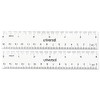 Universal UNV59025 6 in. Long Standard/Metric Plastic Ruler - Clear