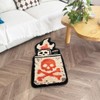 Yellow Lighter Don't Smoke Flocking Rug Living Room Carpet Bathmat