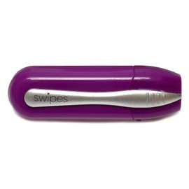 Calabria Swipes Mini Eyeglass Cleaner Carbon Glasses Lens Cleaner Plum Purple/Gold 2 Pack Sunglass Eye Glasses Cleaner Tool