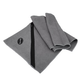 Alomejor Sports Towel Fitness Gym Travel Bath Towel with Zip Pocket Suitable for Training Workout Beach Yoga Camping Swimming (Gray)